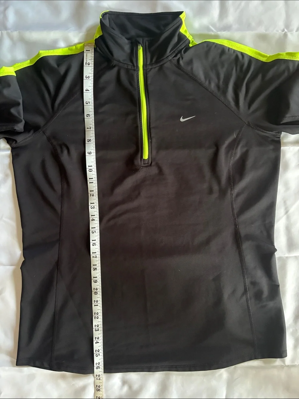Nike Black Pullover with Neon Yellow Trim